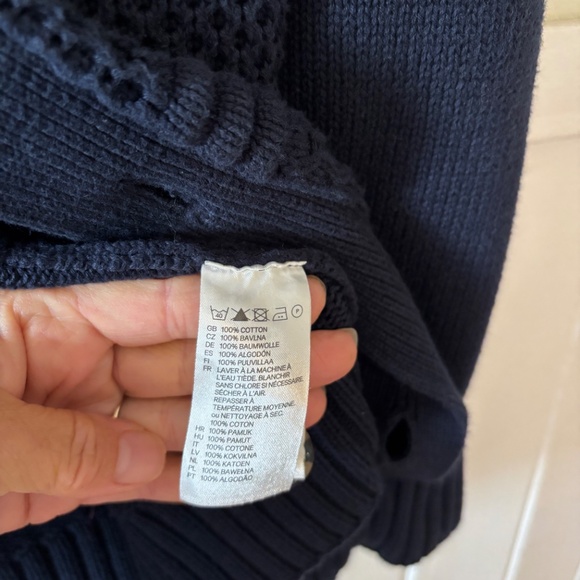 Mens dark blue H&M cardigan size Medium collegiate nautical eclectic grandpa - Picture 5 of 8